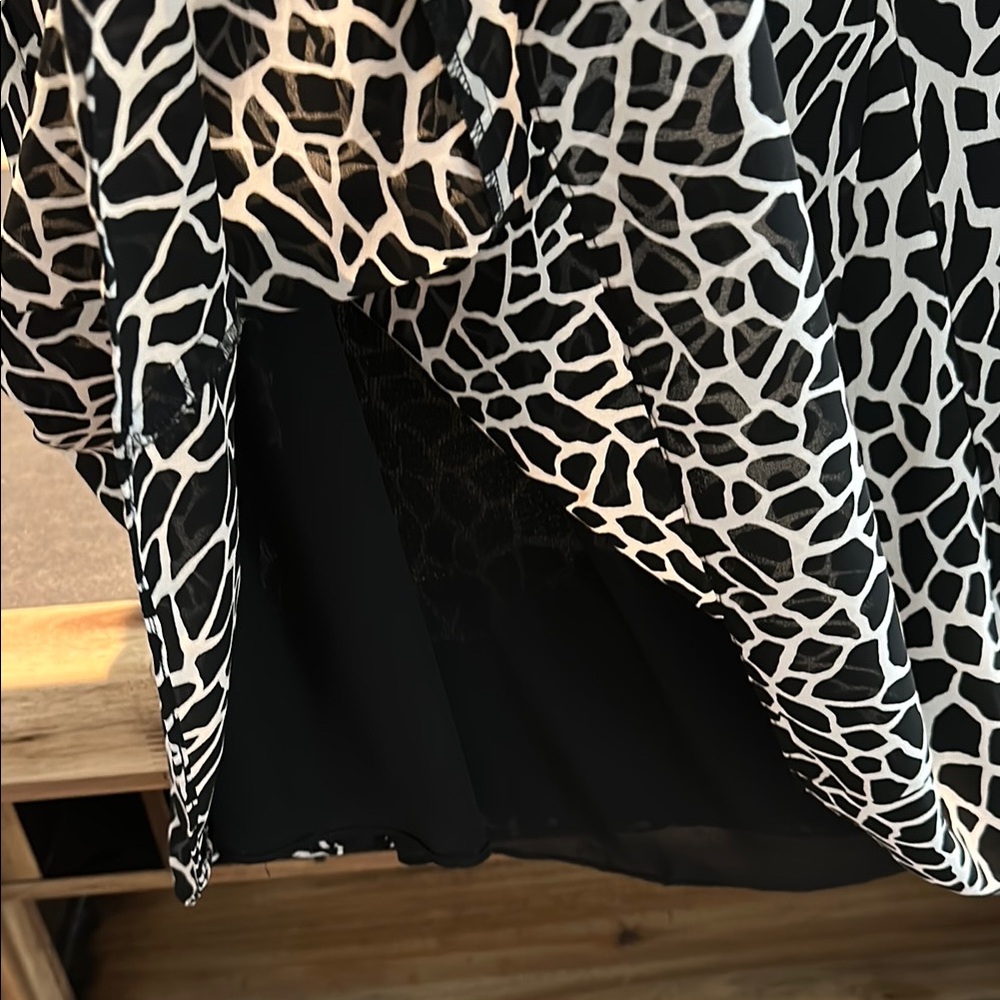 Liz Claiborne Black and White Midi Skirt - Picture 5 of 7